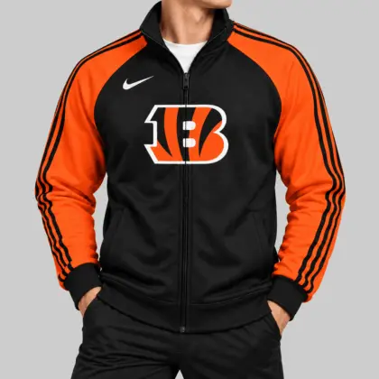 Cincinnati Bengals | NFL Contrast Sleeve Full Zip Jacket