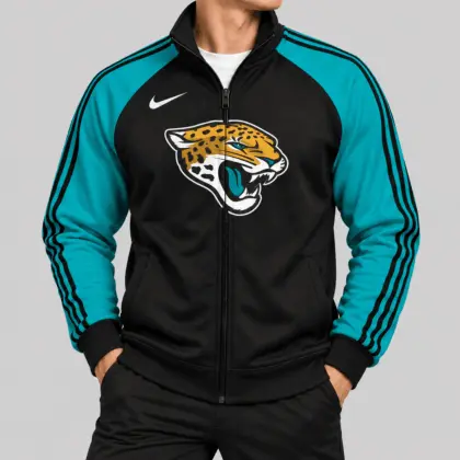 Jacksonville Jaguars | NFL Contrast Sleeve Full Zip Jacket