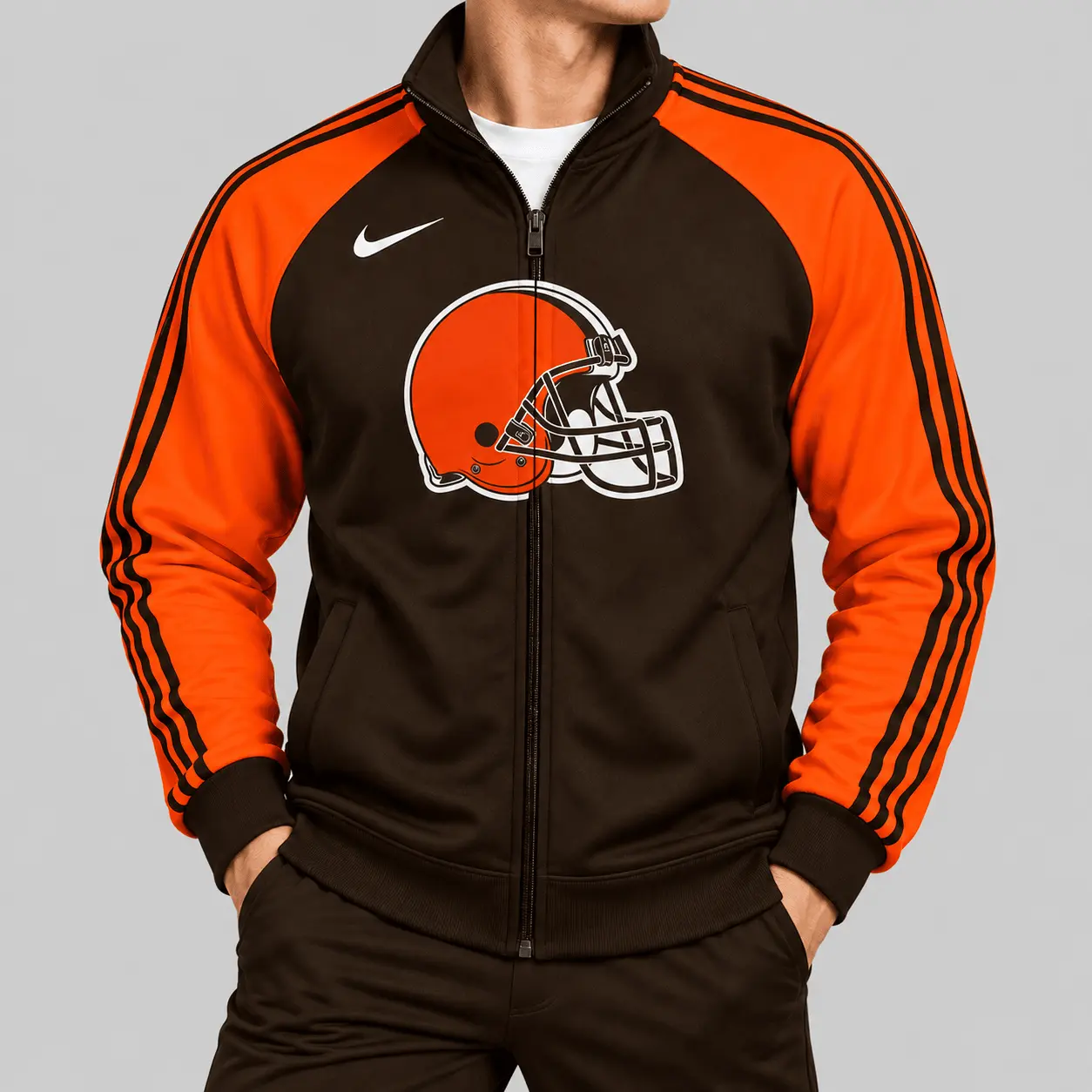 Cleveland Browns | NFL Contrast Sleeve Full Zip Jacket