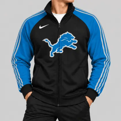 Detroit Lions | NFL Contrast Sleeve Full Zip Jacket