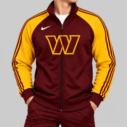 Washington Commanders | NFL Contrast Sleeve Full Zip Jacket