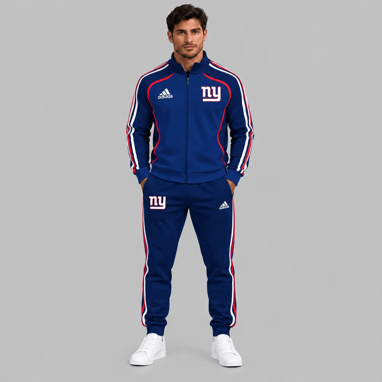 New York Giants | NFL Piped Track Jacket Jogger Set