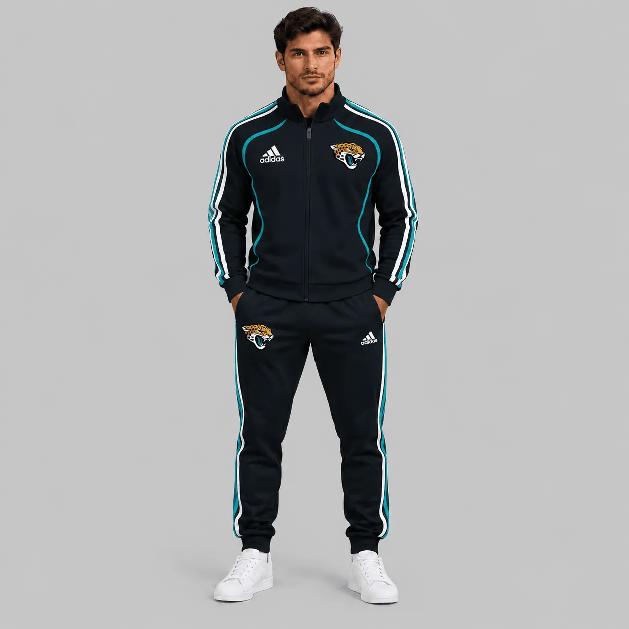 Jacksonville Jaguars | NFL Piped Track Jacket Jogger Set