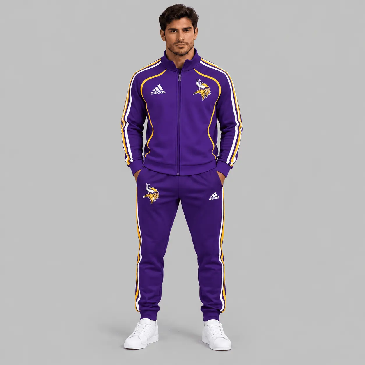 Minnesota Vikings | NFL Piped Track Jacket Jogger Set