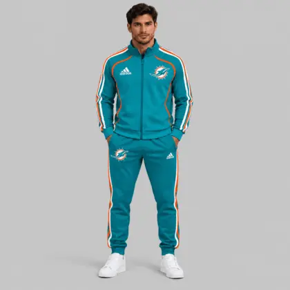 Miami Dolphins | NFL Piped Track Jacket Jogger Set