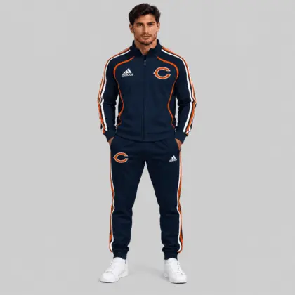Chicago Bears | NFL Piped Track Jacket Jogger Set