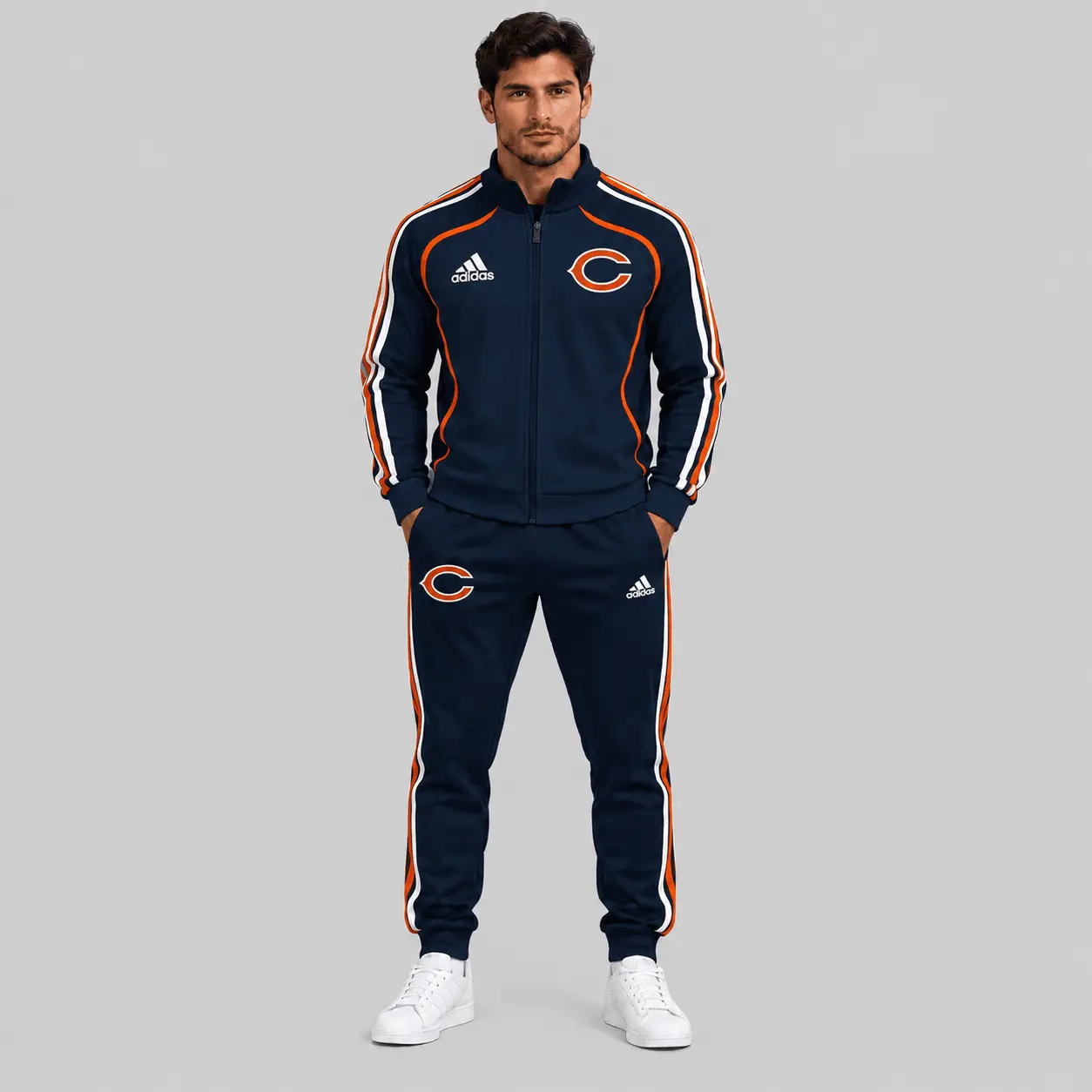 Chicago Bears | NFL Piped Track Jacket Jogger Set