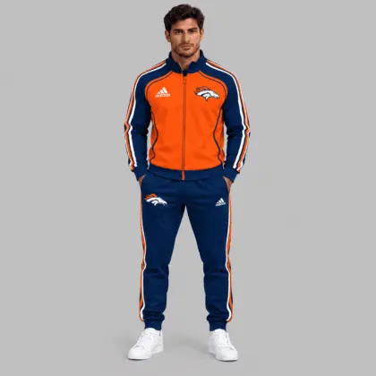 Denver Broncos | NFL Piped Track Jacket Jogger Set