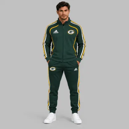 Green Bay Packers | NFL Piped Track Jacket Jogger Set