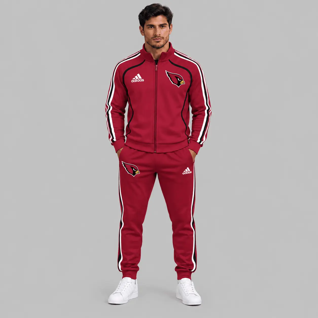 Arizona Cardinals | NFL Piped Track Jacket Jogger Set