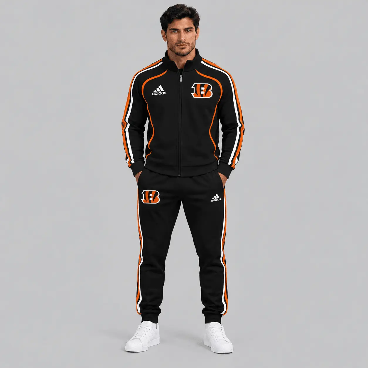Cincinnati Bengals | NFL Piped Track Jacket Jogger Set