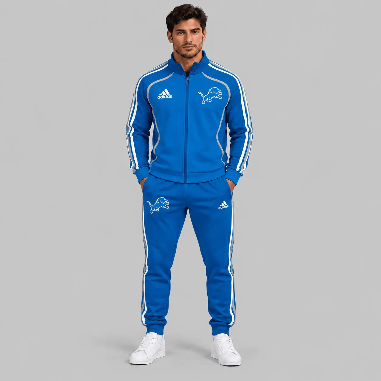Detroit Lions | NFL Piped Track Jacket Jogger Set
