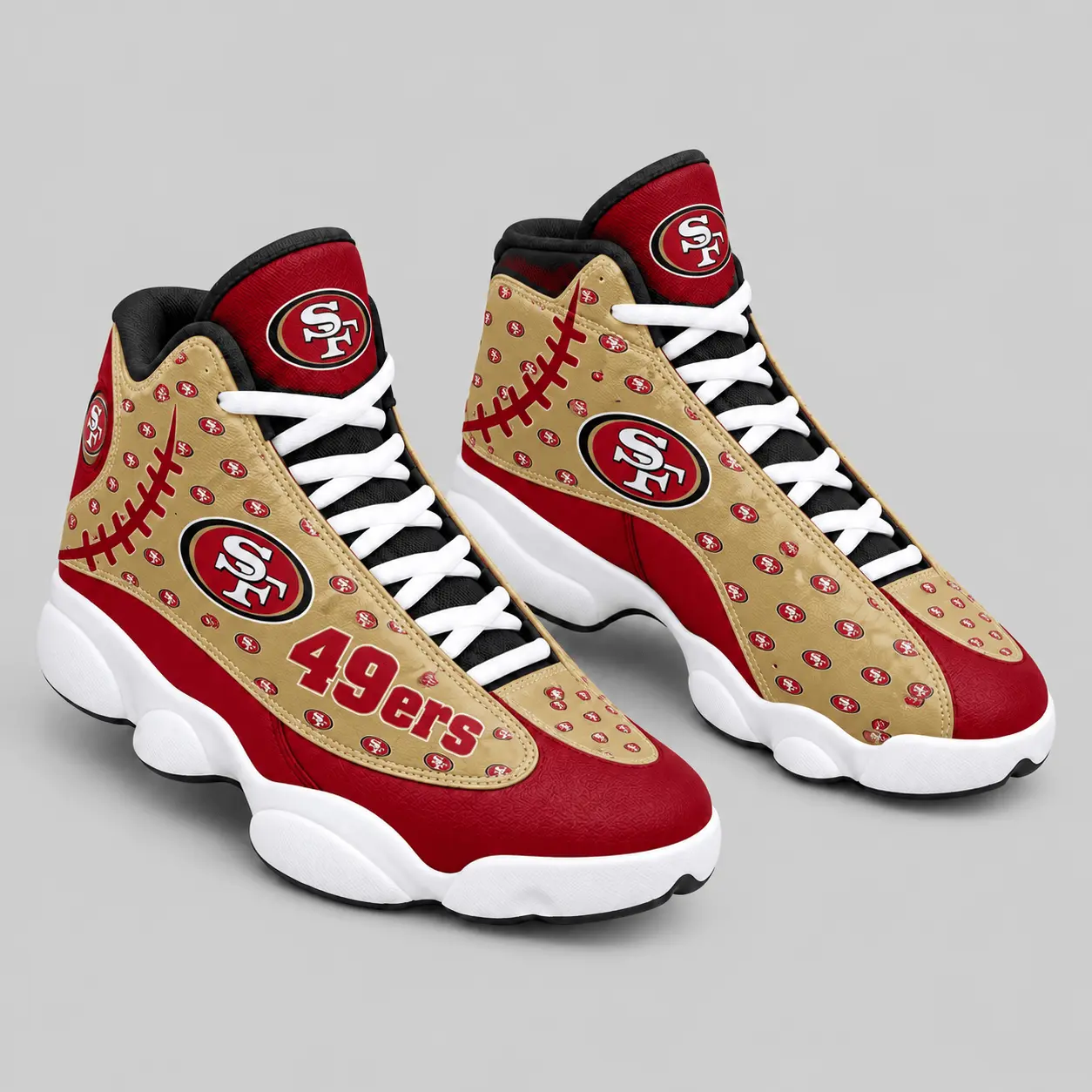 San Francisco 49ers | NFL Pattern High Top Sneakers