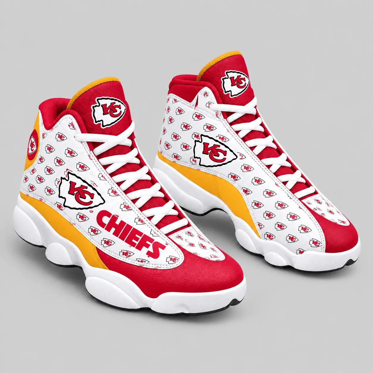 Kansas City Chiefs | NFL Pattern High Top Sneakers