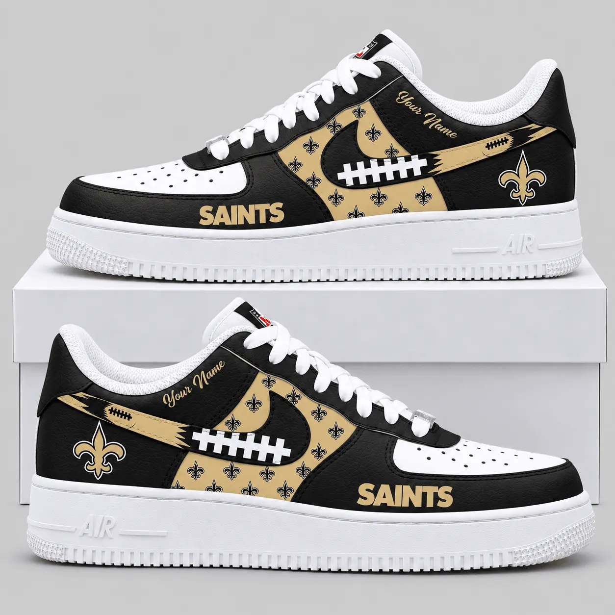 New Orleans Saints | NFL Football Lace Low Top Sneakers