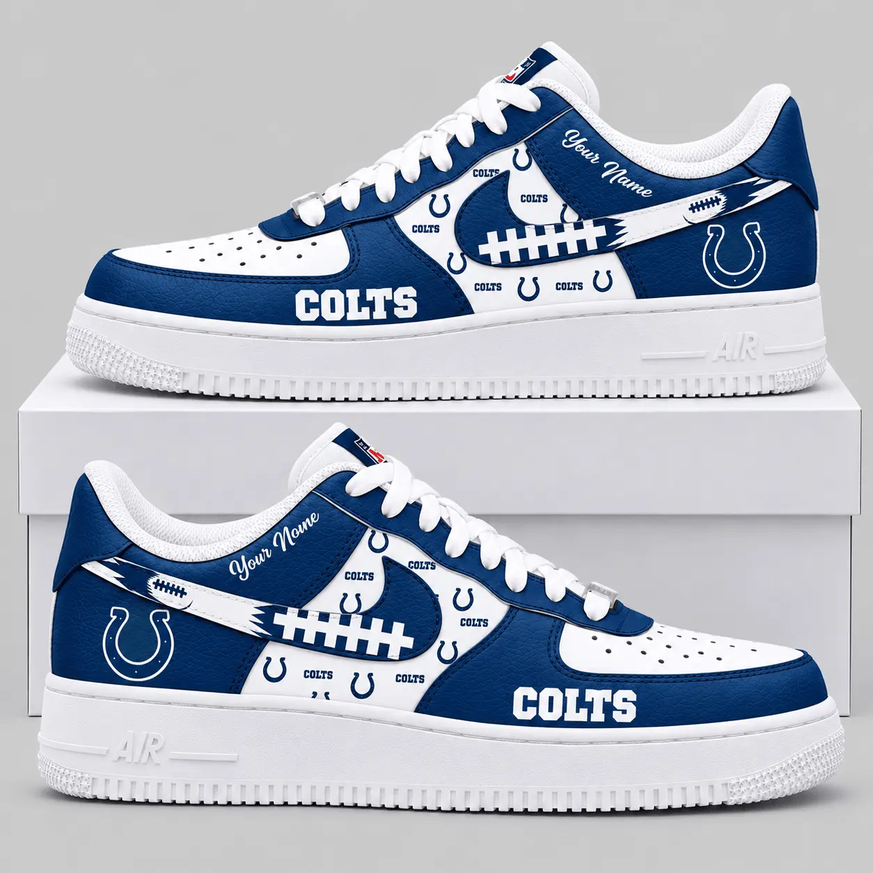 Indianapolis Colts | NFL Football Lace Low Top Sneakers