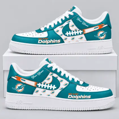 Miami Dolphins | NFL Football Lace Low Top Sneakers