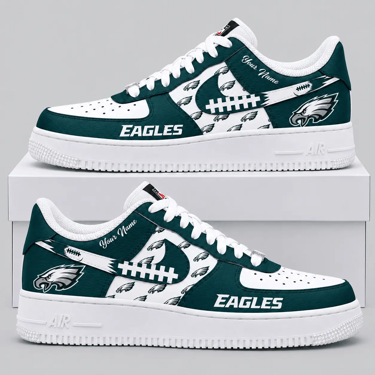 Philadelphia Eagles | NFL Football Lace Low Top Sneakers