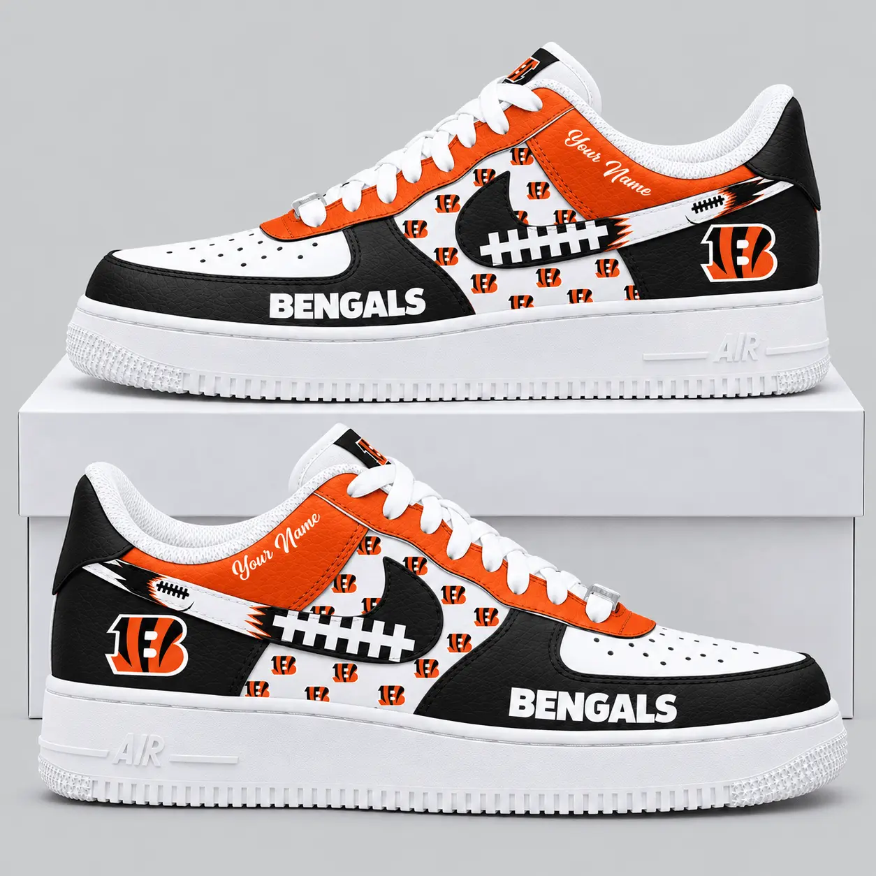 Cincinnati Bengals | NFL Football Lace Low Top Sneakers