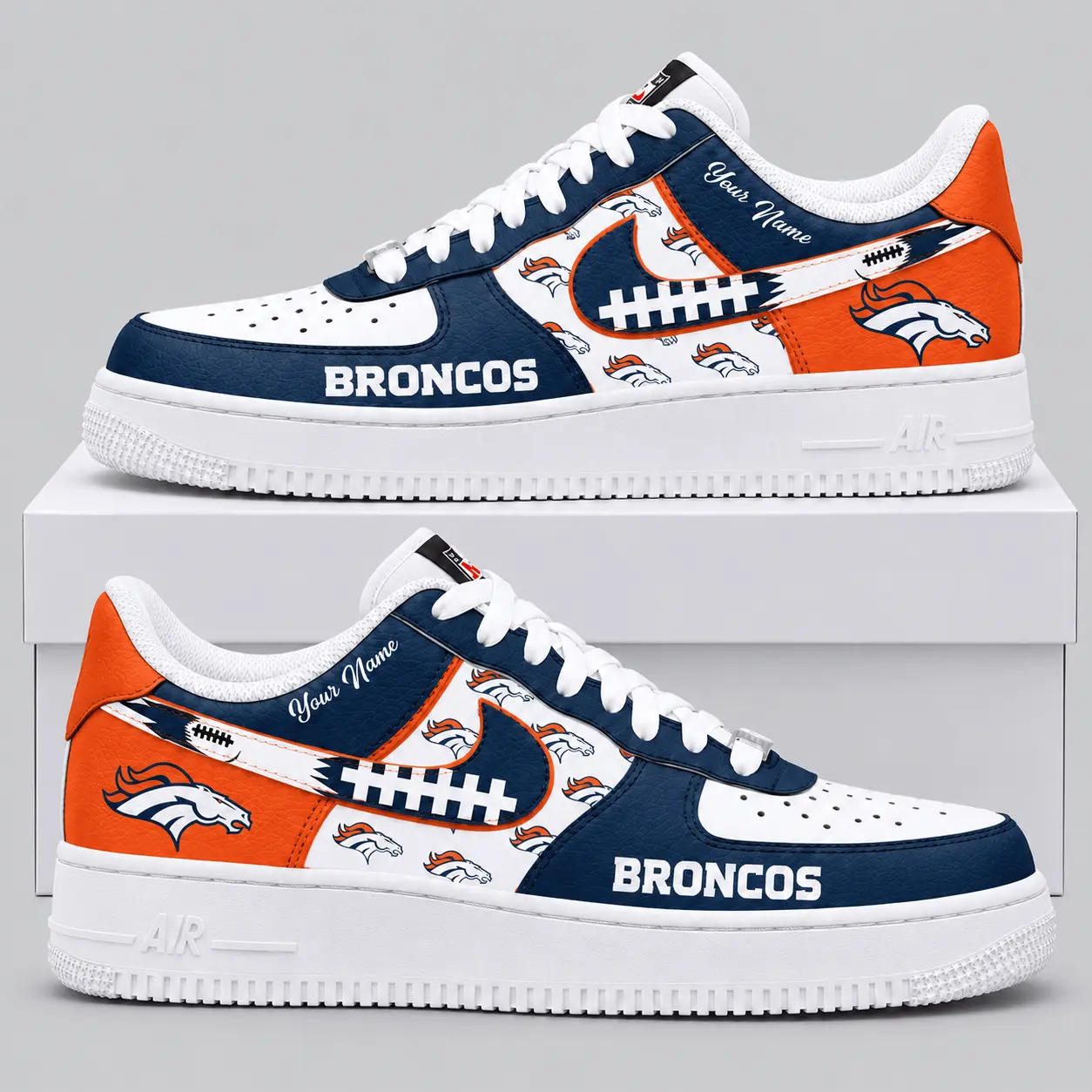 Denver Broncos | NFL Football Lace Low Top Sneakers