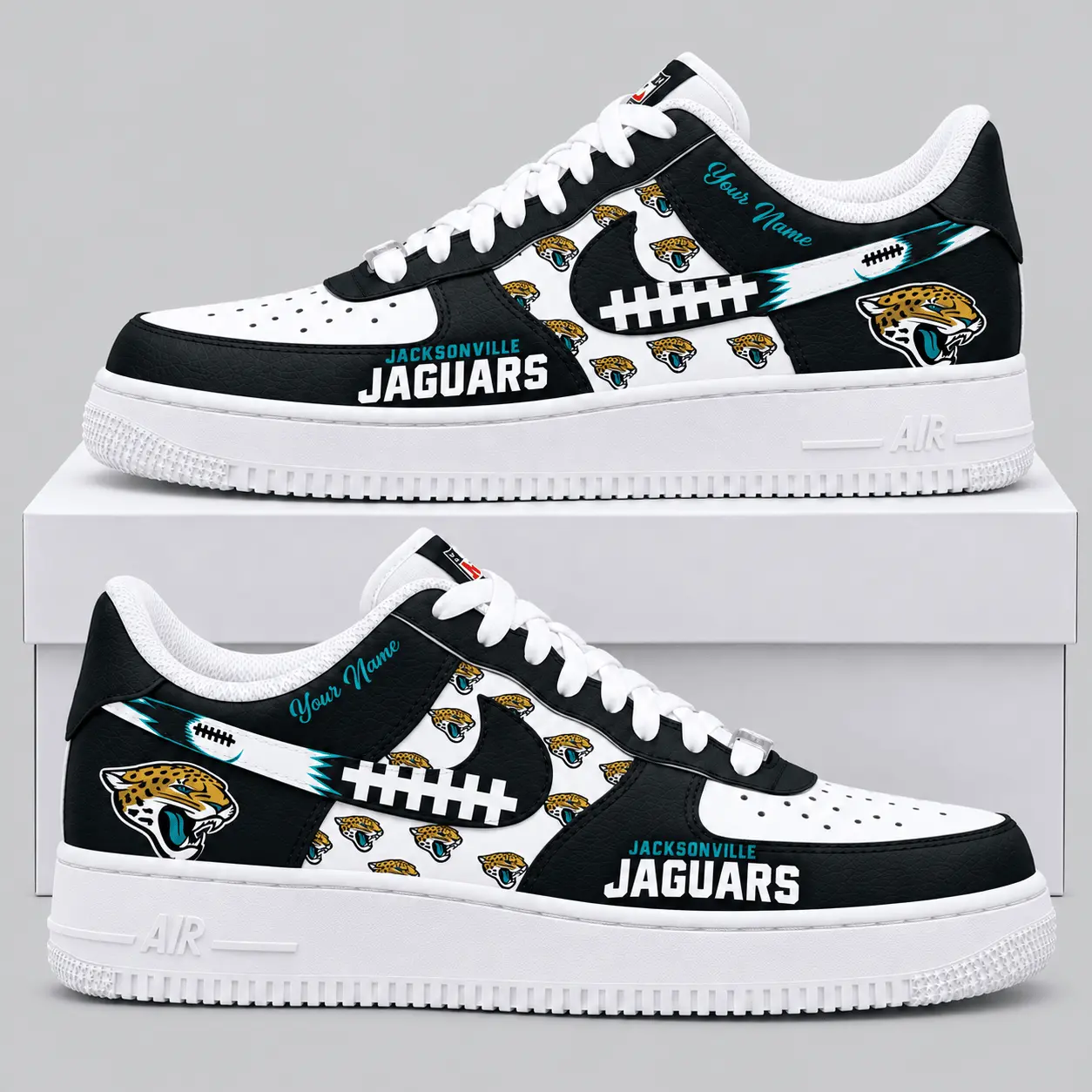 Jacksonville Jaguars | NFL Football Lace Low Top Sneakers