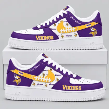 Minnesota Vikings | NFL Football Lace Low Top Sneakers