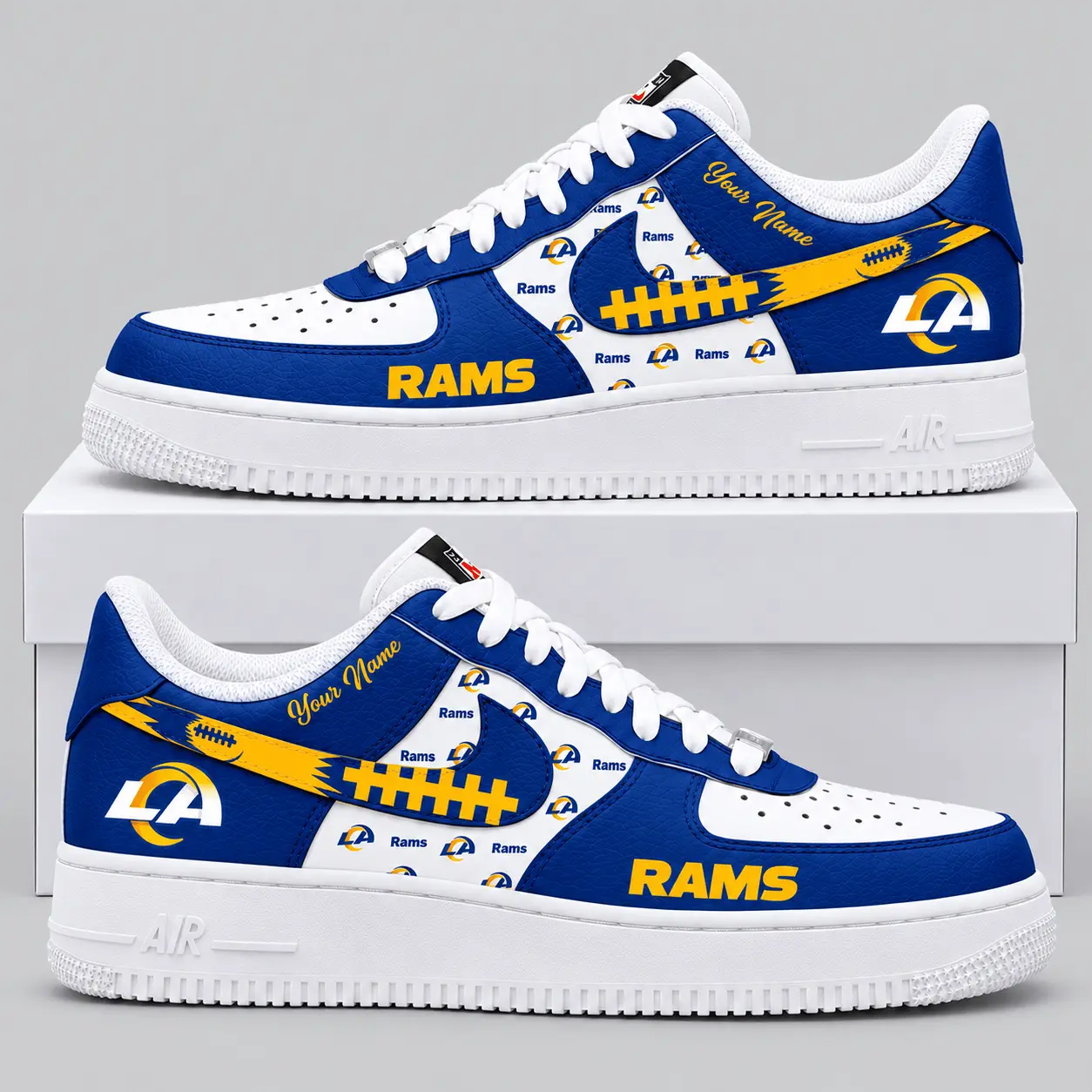 Los Angeles Rams | NFL Football Lace Low Top Sneakers