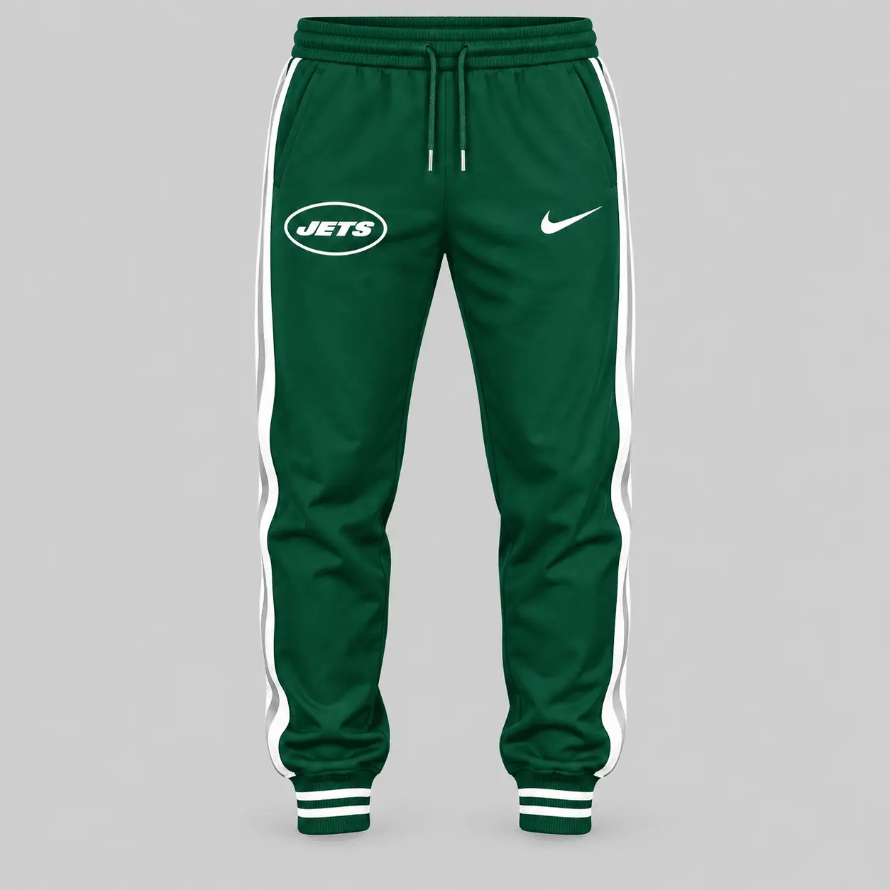 New York Jets | NFL Split Panel Baseball Jacket Jogger Set - Image 3