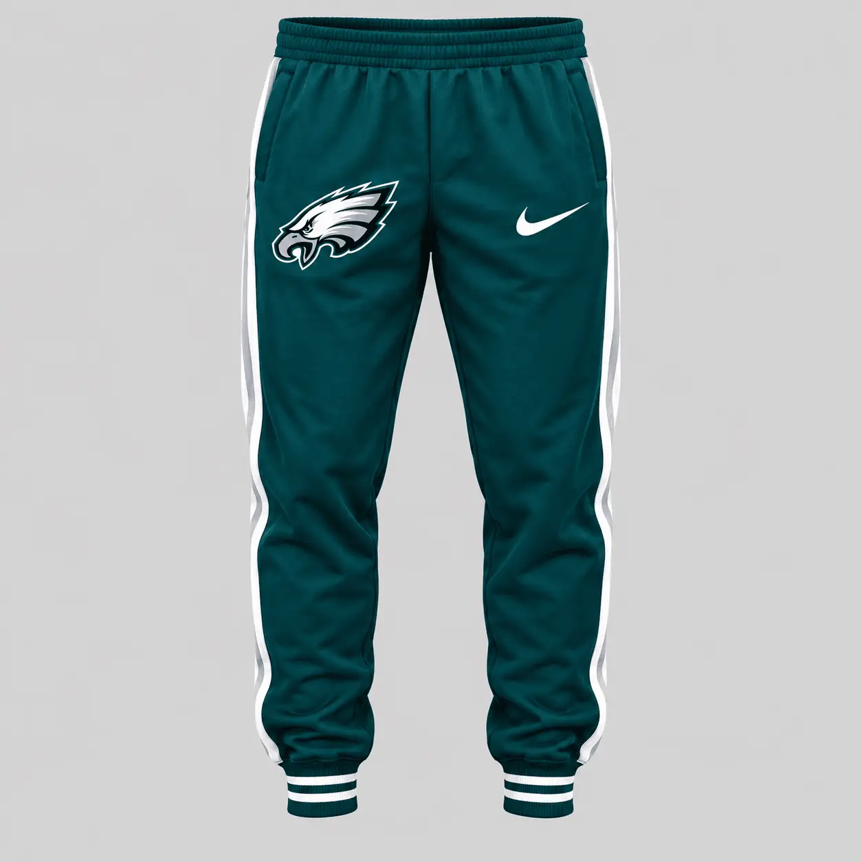 Philadelphia Eagles | NFL Split Panel Baseball Jacket Jogger Set - Image 3