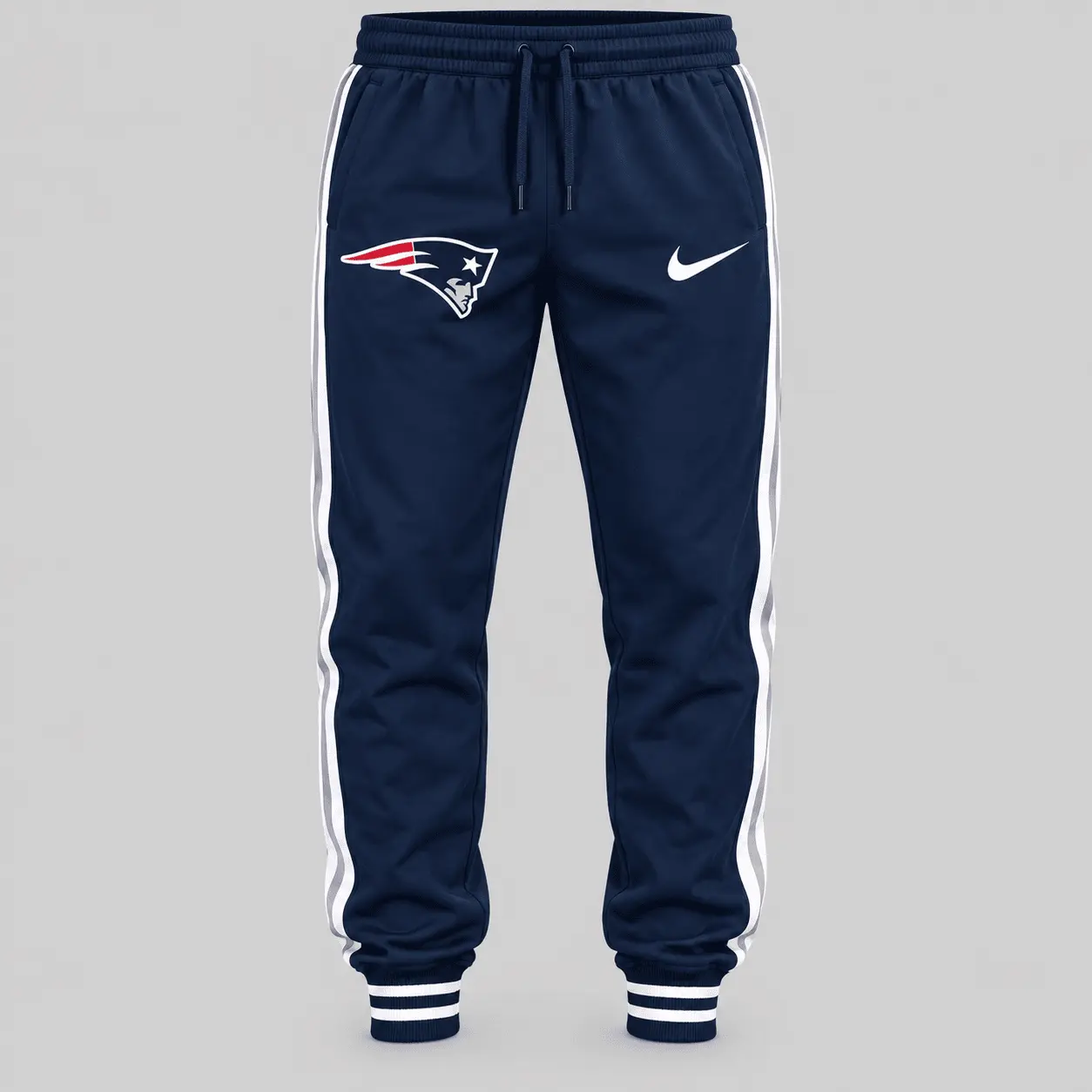New England Patriots | NFL Split Panel Baseball Jacket Jogger Set - Image 3