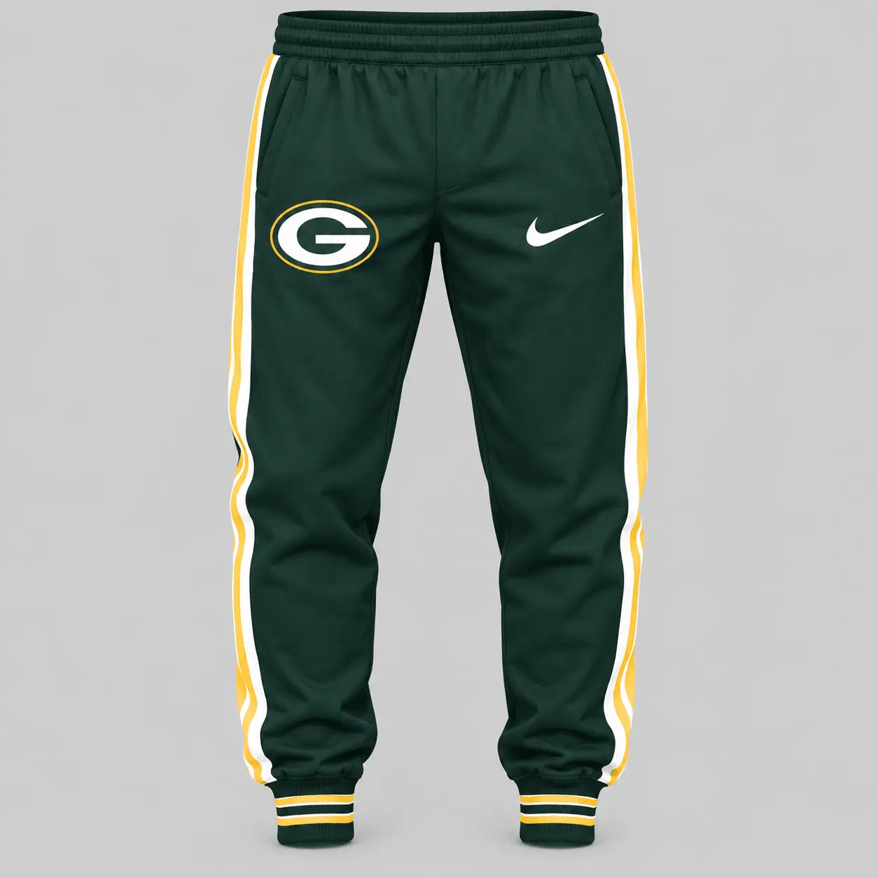 Green Bay Packers | NFL Split Panel Baseball Jacket Jogger Set - Image 3