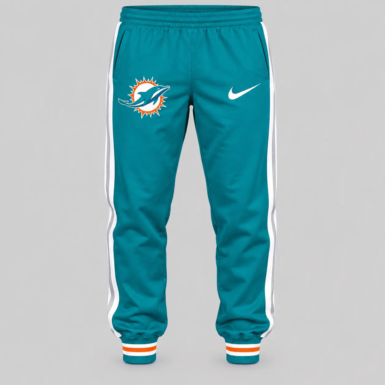Miami Dolphins | NFL Split Panel Baseball Jacket Jogger Set - Image 3