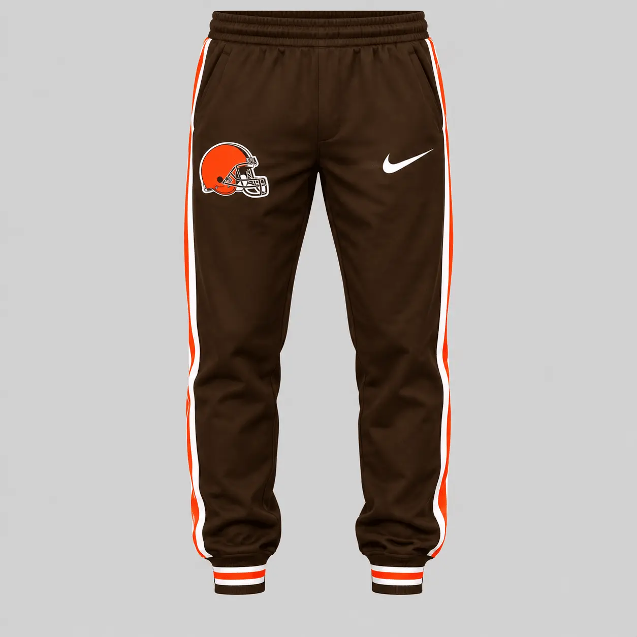 Cleveland Browns | NFL Split Panel Baseball Jacket Jogger Set - Image 3