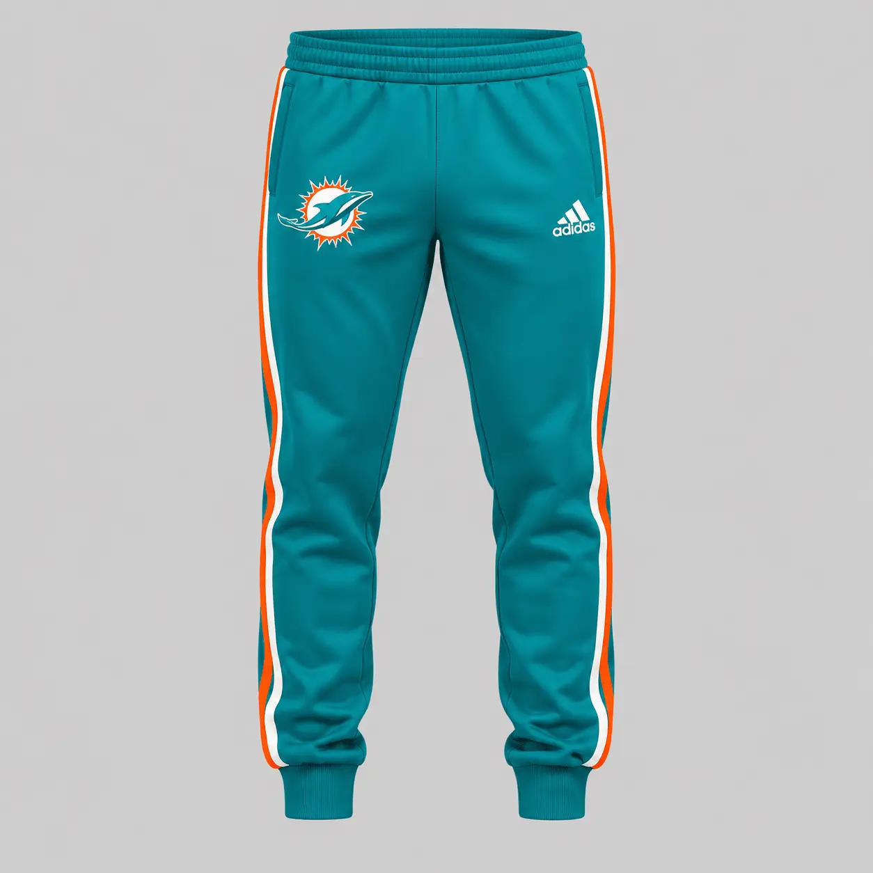 Miami Dolphins | NFL Piped Track Jacket Jogger Set - Image 3