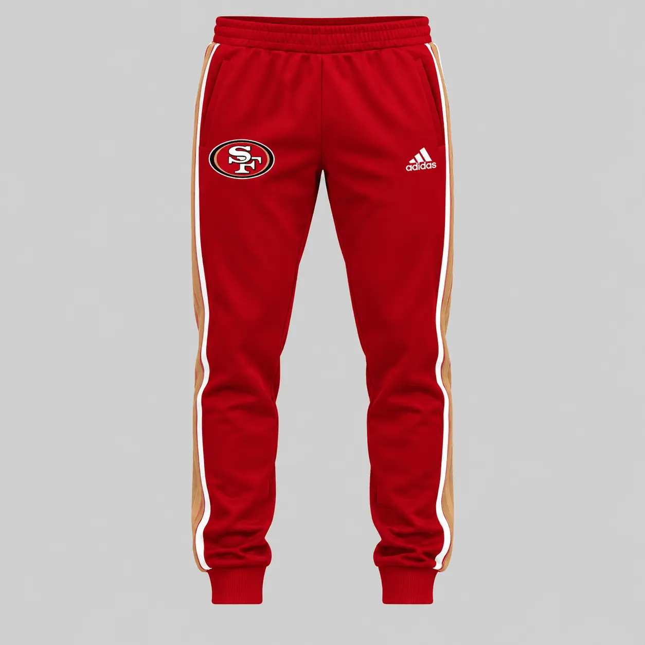 San Francisco 49ers | NFL Piped Track Jacket Jogger Set - Image 3