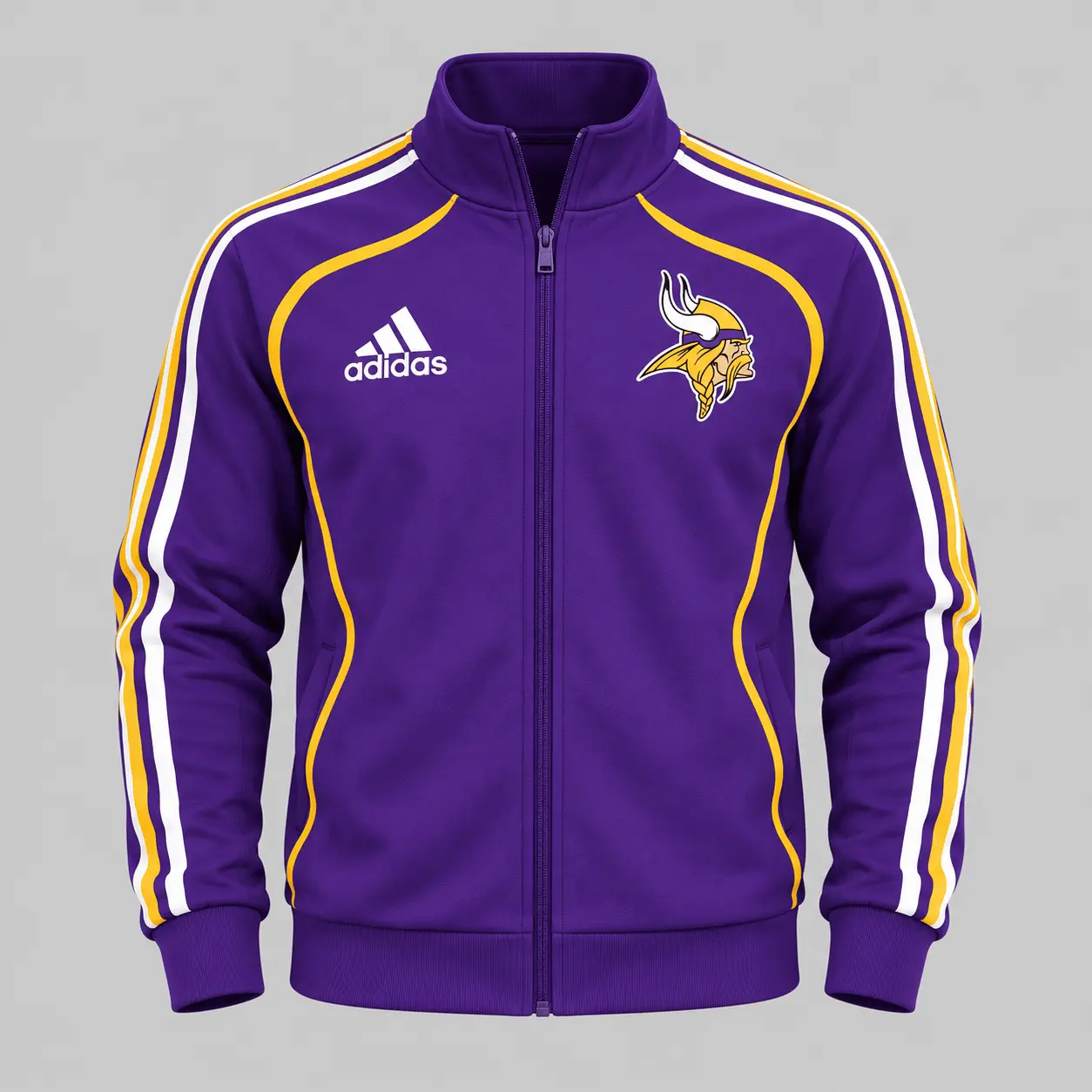 Minnesota Vikings | NFL Piped Track Jacket Jogger Set - Image 2