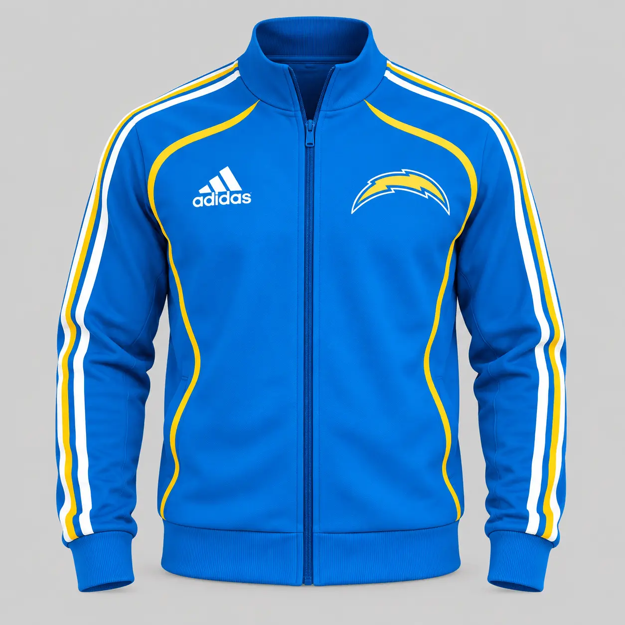 Los Angeles Chargers | NFL Piped Track Jacket Jogger Set - Image 2