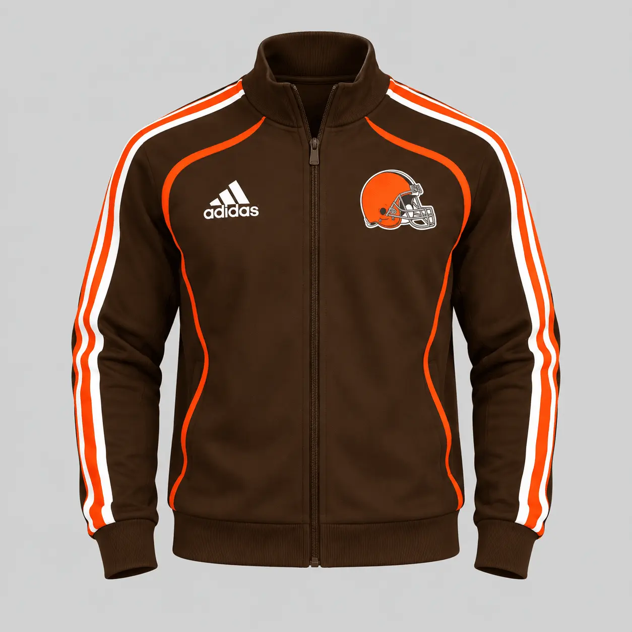 Cleveland Browns | NFL Piped Track Jacket Jogger Set - Image 2
