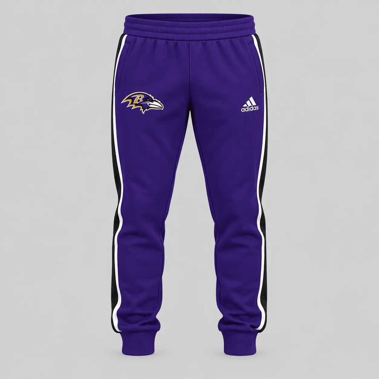 Baltimore Ravens | NFL Piped Track Jacket Jogger Set - Image 3