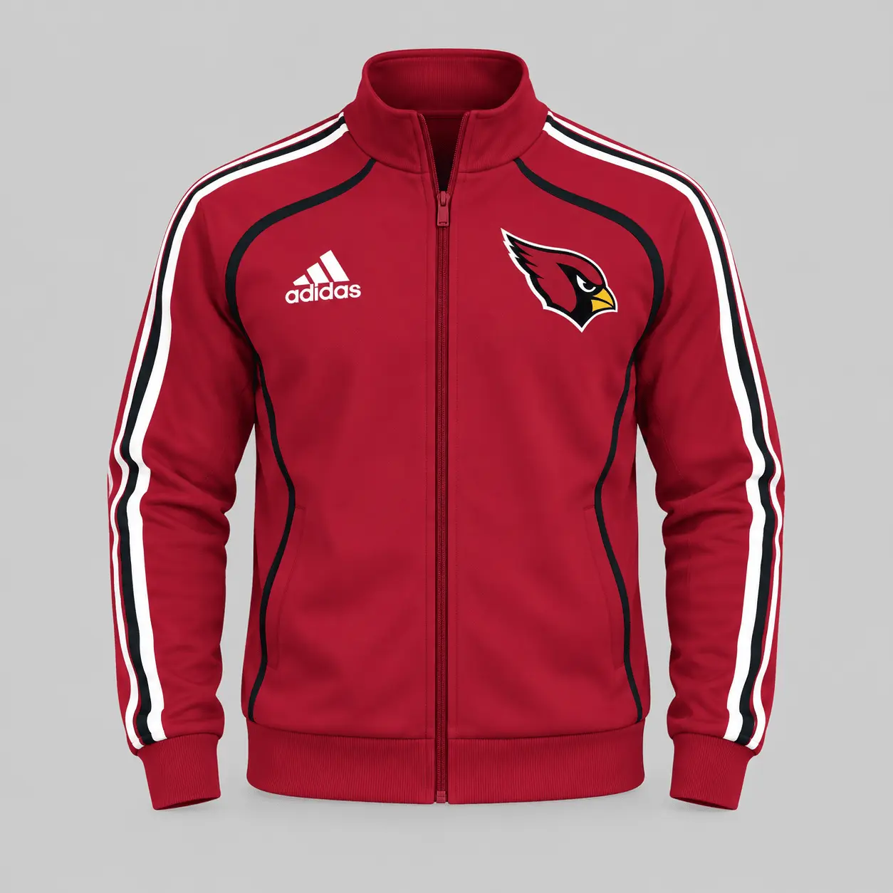 Arizona Cardinals | NFL Piped Track Jacket Jogger Set - Image 2