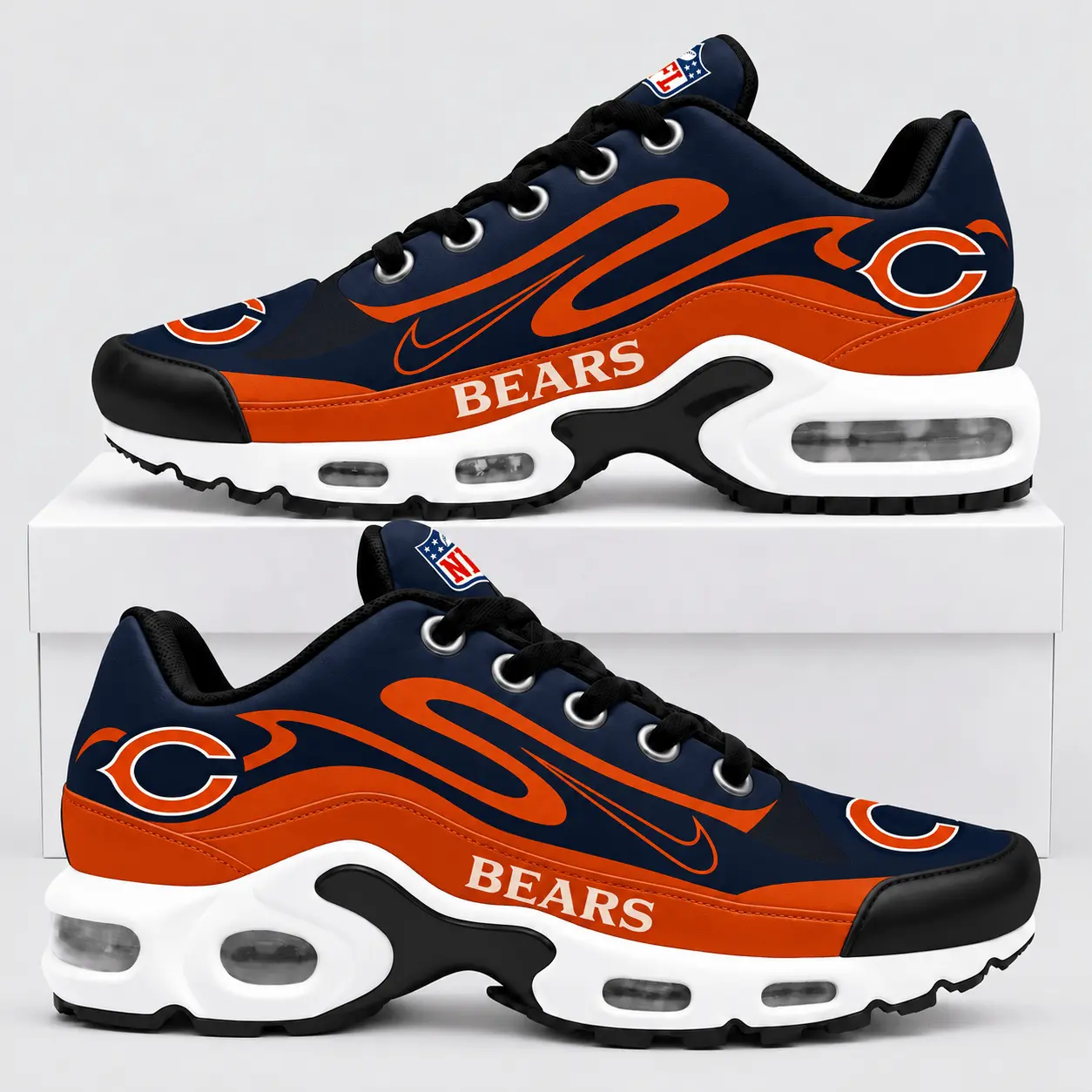Chicago Bears | Premium NFL Sport Stripe Air Max Shoes TD