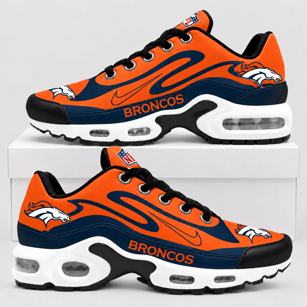 Denver Broncos | Premium NFL Sport Stripe Air Max Shoes TD