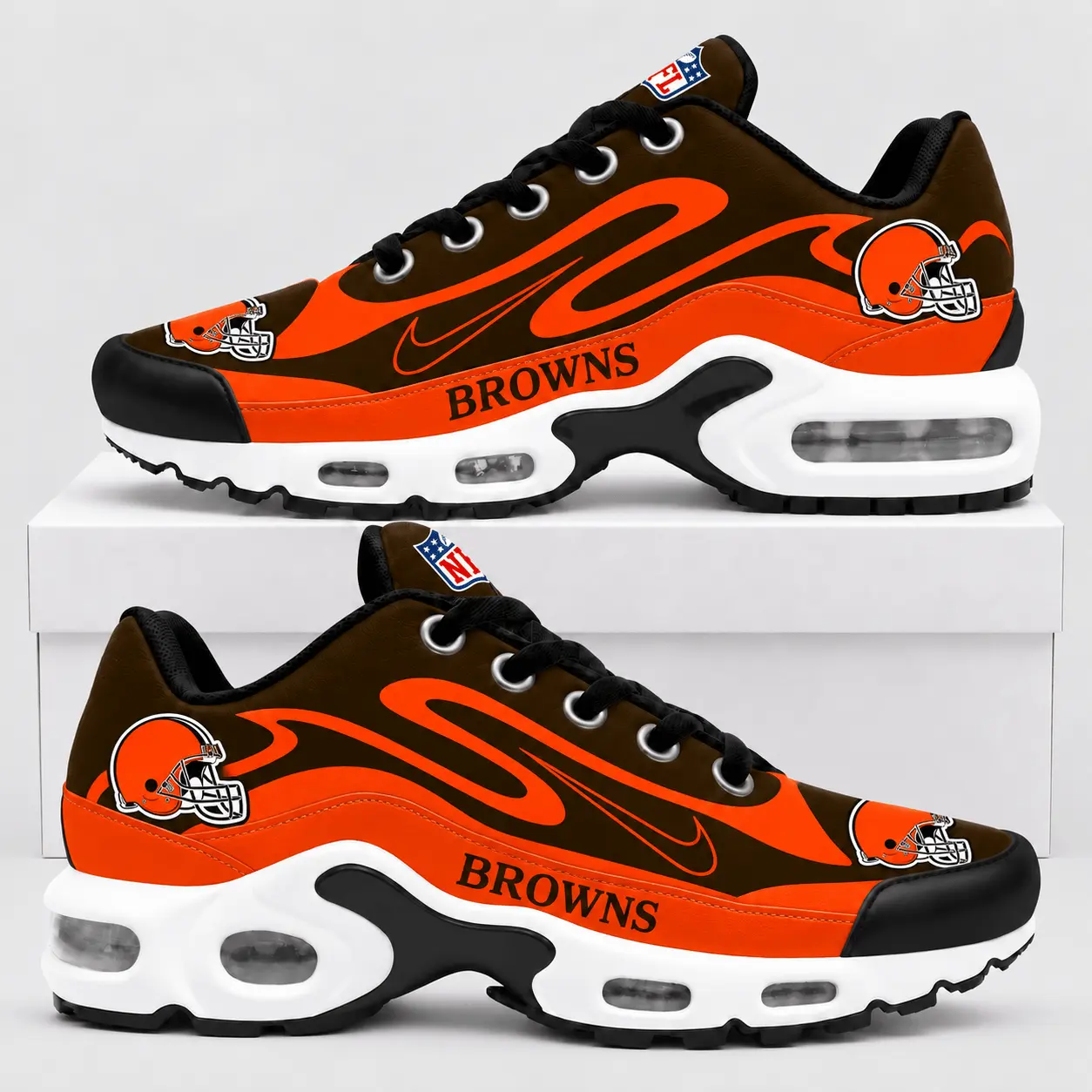 Cleveland Browns | Premium NFL Sport Stripe Air Max Shoes TD