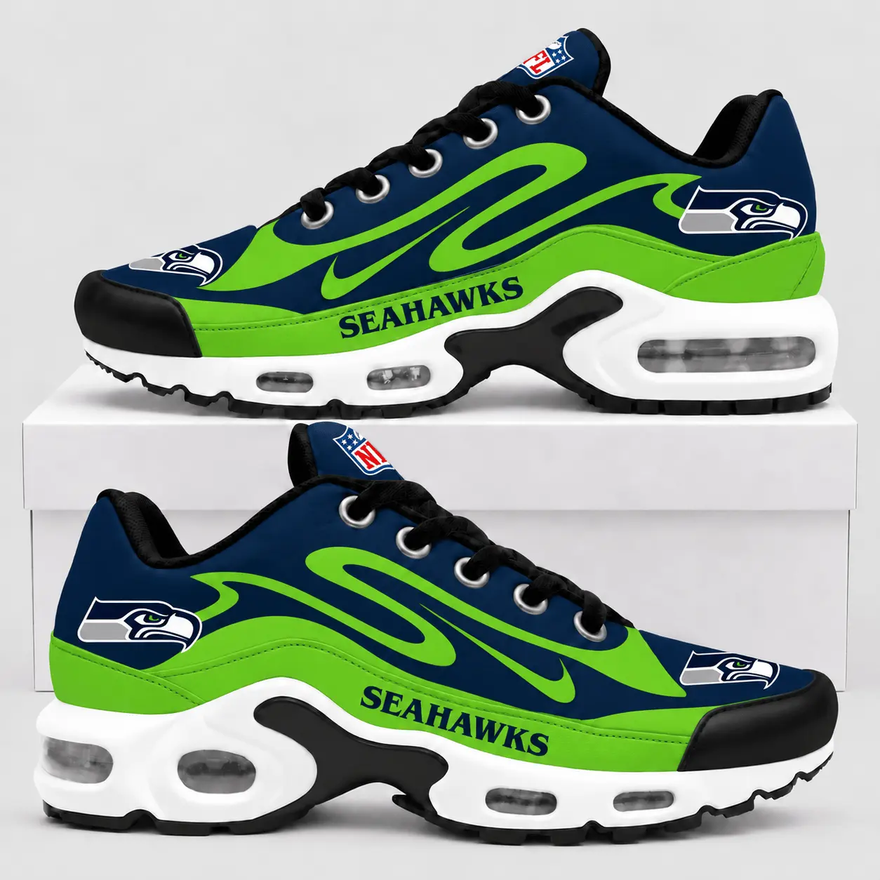 Seattle Seahawks | Premium NFL Sport Stripe Air Max Shoes TD