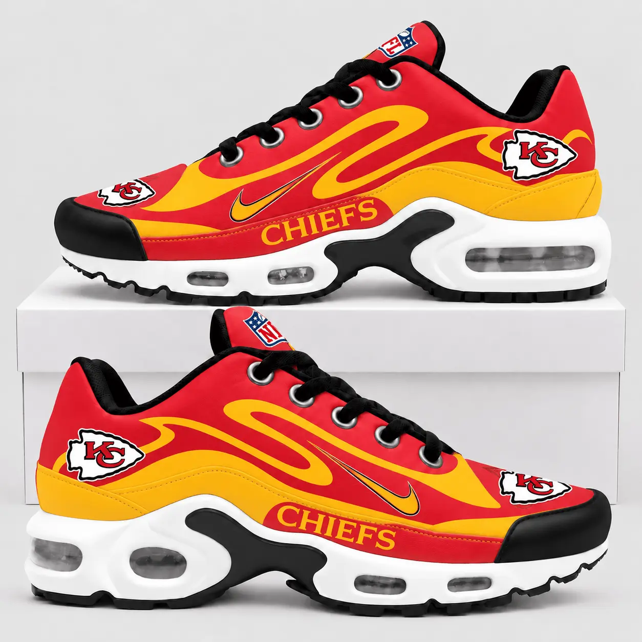 Kansas City Chiefs | Premium NFL Sport Stripe Air Max Shoes TD