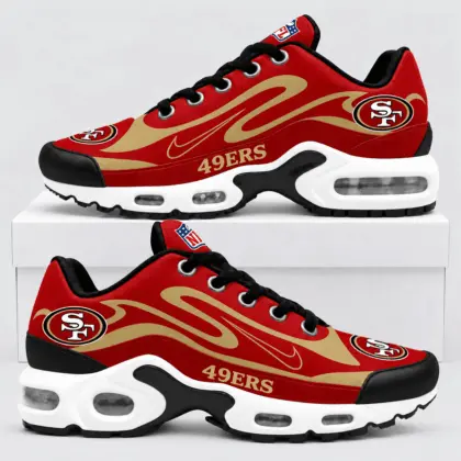 San Francisco 49ers | Premium NFL Sport Stripe Air Max Shoes TD