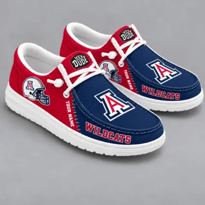 Arizona Wildcats | Premium NCAA Game Day Lace Up Loafer Shoes TD