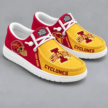 Iowa State Cyclones | Premium NCAA Game Day Lace Up Loafer Shoes TD