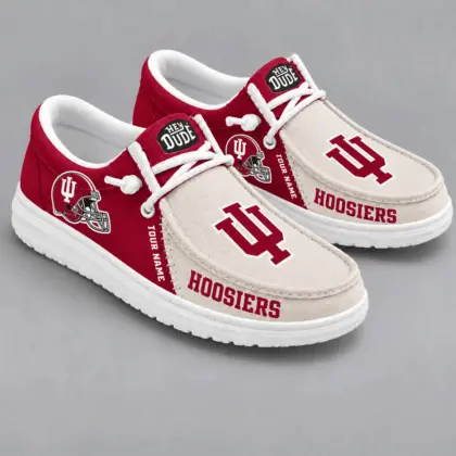 Indiana Hoosiers | Premium NCAA Game Day Lace Up Loafer Shoes TD