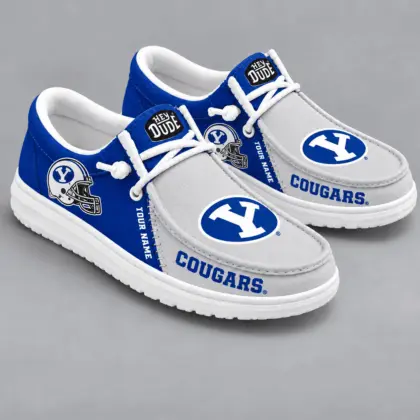 BYU Cougars | Premium NCAA Game Day Lace Up Loafer Shoes TD